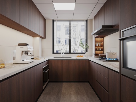 Neo-Chinese Style Kitchen Ancient Style Kitchen Silent Style Kitchen Venetian Blinds Ornaments Kitchenware