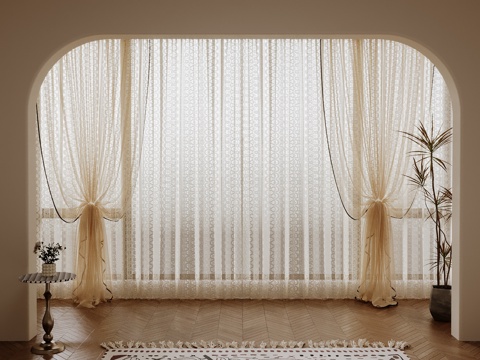 modern curtain gauze curtain