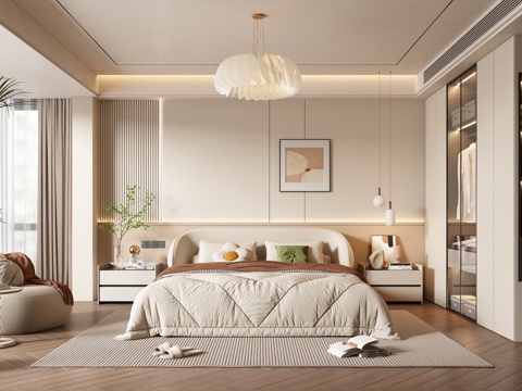 Modern Cream Style Bedroom Master Bedroom Cream Style Double Bed Chandelier