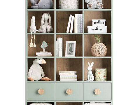 Modern Cream Style Kids Locker