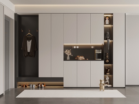 Modern Italian Shoe Cabinet Entrance Shoe Cabinet