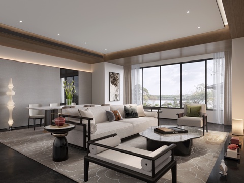 New Chinese Living&Dining Room