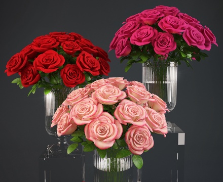 Modern Vase Flower Glass Vase Flower arrangement Flower combination