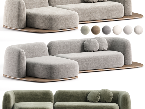 Modern Italian Fabric Casual Sofa