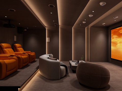 Modern video room electric sofa cinema sofa