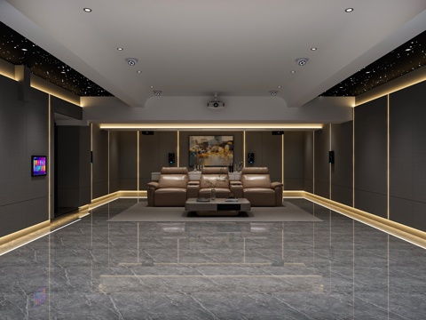 Modern video room electric sofa cinema sofa