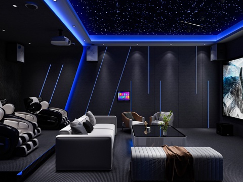 Modern AV Room Electric Sofa Space Capsule Sofa Multiplayer Sofa Leisure Sofa