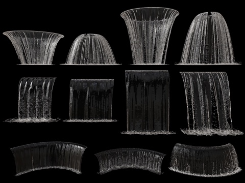 modern water curtain ornaments waterfall water flow landscape water curtain wall modern water curtain rockery waterscape
