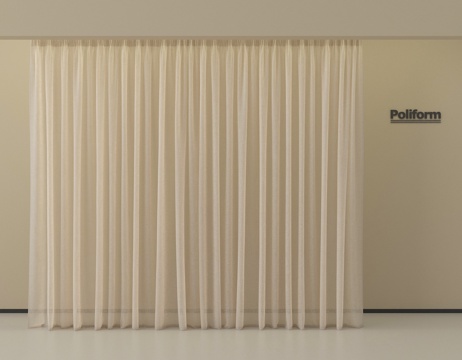 Modern Curtain Gauze Curtain Pleated Curtain