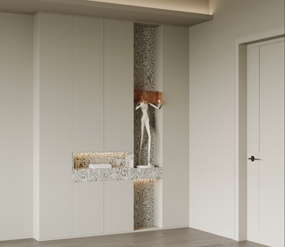 Modern Italian Shoe Cabinet Entrance Entrance Shoe Cabinet