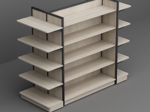 Supermarket Convenience Store Steel Wood Nakajima Commodity Display Rack