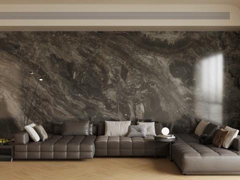 Leather Couch Living Room Sofa Two-Seat Sofa Leather Multiplayer Sofa Black Sofa