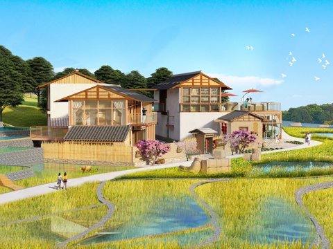 New Chinese-style Rural Courtyard Rural Architecture