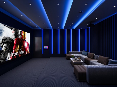 Video room modern video room science and technology cinema multi-person sofa