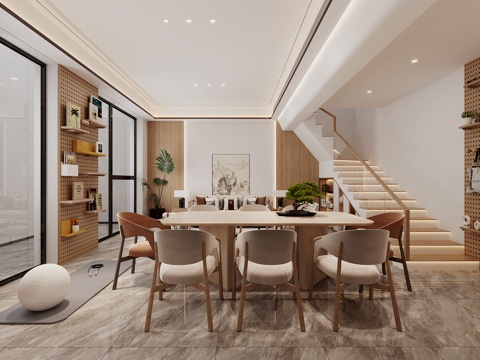 New Chinese Living&Dining Room