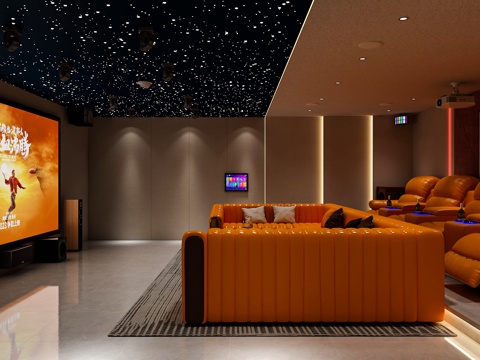 Modern Video Room Electric Sofa Cinema Sofa Booth Sofa U-shaped Sofa Audio