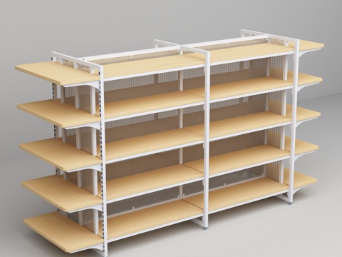 Supermarket Convenience Store Steel Wood Transparent Sunlight Backboard Shelf