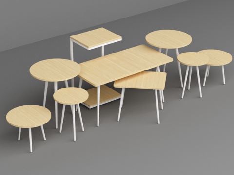Supermarket booth round square display stand