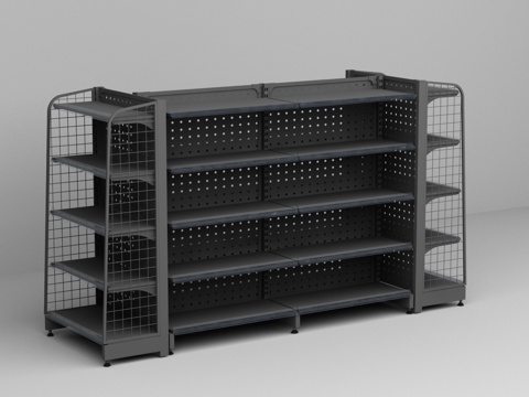 Supermarket Convenience Store Orifice Plate Grid Iron Shelf