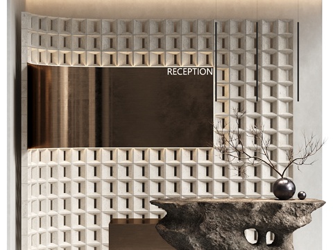 Reception desk Wabi Sabi