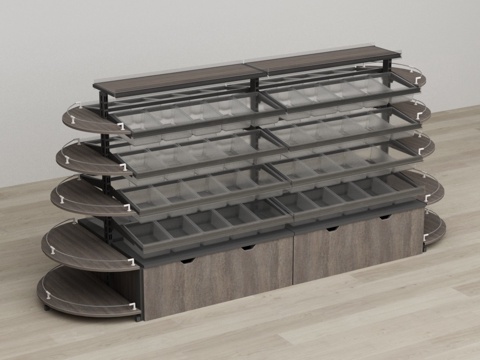 Trapezoidal Arc End Rack Sporados Nakajima Shelf