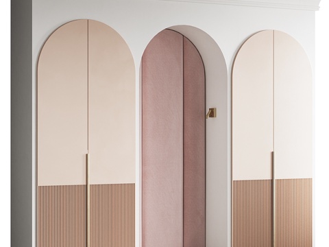 kids Bedroom with headboard wardrobe