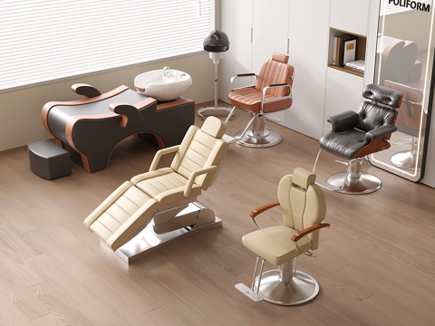 Modern Hair-cutting Equipment Barber Chair Shampoo Bed Electric Beauty Bed