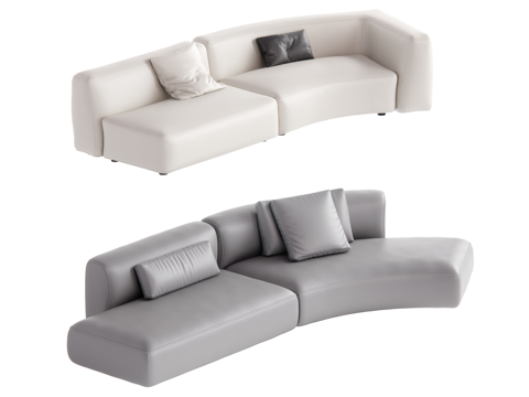 Modern Multiplayer Sofa Curved Sofa