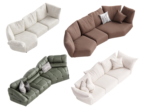 Modern Multiplayer Sofa Shaped Sofa