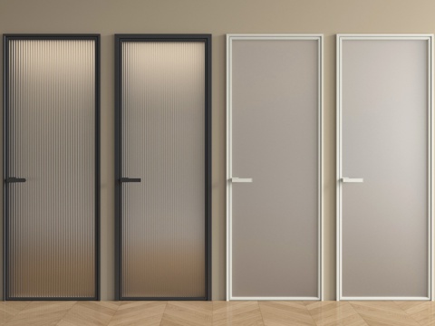 Modern single door glass door frosted glass door oil sand glass door Changhong glass door kitchen bathroom