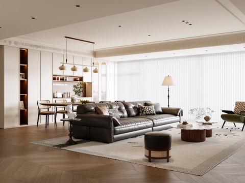 French Living&Dining Room