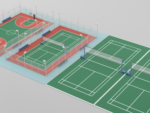 modern court basketball court badminton court tennis court