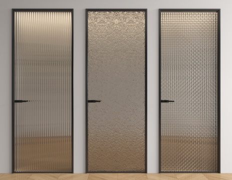 Modern single door glass door Changhong glass door kitchen door