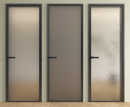 Modern single door glass door Changhong glass door oil sand glass door kitchen door