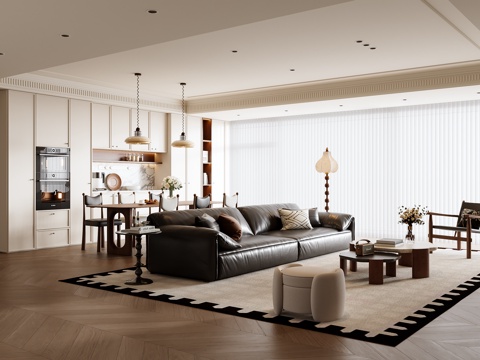 French Living&Dining Room