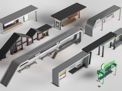 Modern Bus Station Bus Station Bus Station Station Canopy