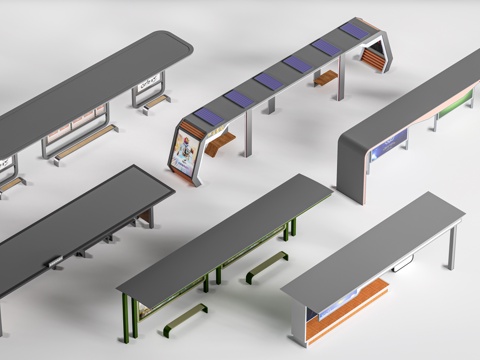 Modern Bus Station Bus Station Bus Station Station Canopy