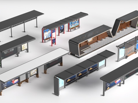 Modern Bus Station Bus Station Bus Station Station Canopy