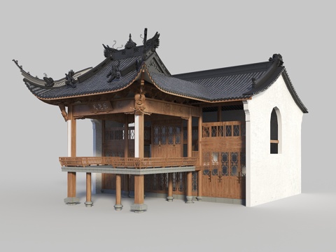 Chinese Stage, Ancient Architecture, Stage, Performance Stage, Ancient Architecture