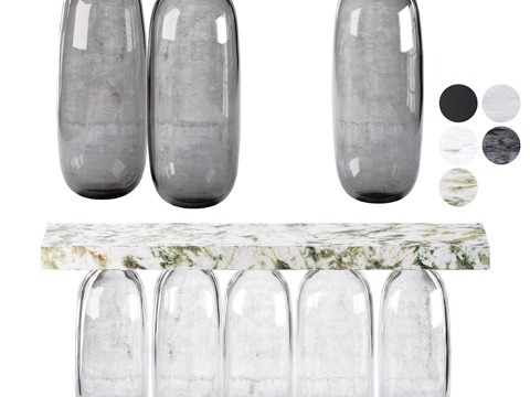 Modern Italian Minimalist End View Porch Table