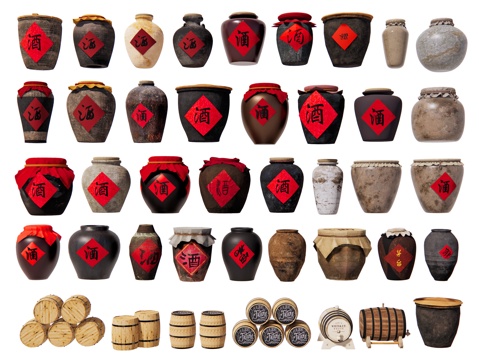 Chinese Style Wine Jar Wine Jar Wine Barrel Ancient Wine Wine Wine Jar Wine Ware Wine Bowl Wine Culture Sketches