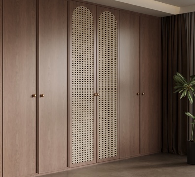 Modern Mid-century Style Wardrobe Finished Wardrobe Top Wardrobe