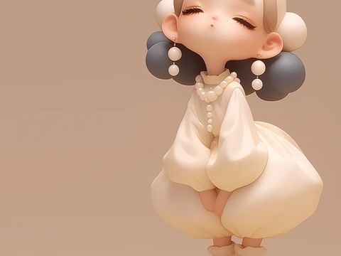 Shopping Mall Art Device Online Celebrator Chinese Style Doll National Tide Doll Online Celebrator Shop Online Celebrator Pin