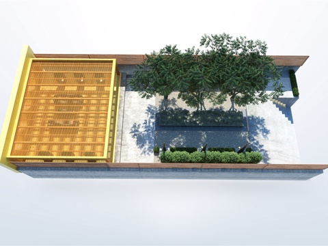 Modern Garden Scene