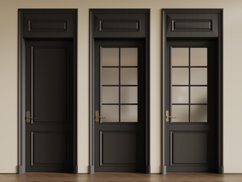 French Single Door Bathroom Glass Door Changhong Glass Door Swing Door Security Door