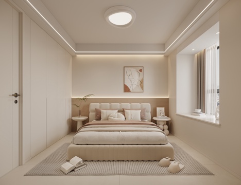 Cream Style master bedroom