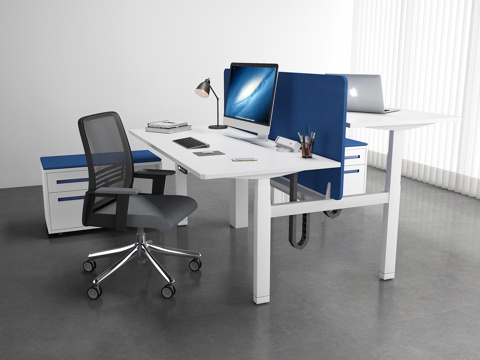 Modern Office Desk and Chair Combination Staff Office Desk and Chair Staff Station Computer Desk and Chair Movably Side Cabinet
