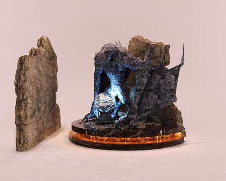 Other Sculpture Residual Wall Dinosaur Mao Stone Wall
