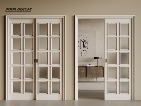 French glass sliding door Changhong glass door glass sliding door