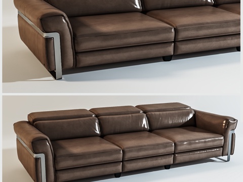 Modern Couch Leather Sofa Casual Sofa